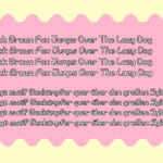 Battenberg and Custard Font Poster 2