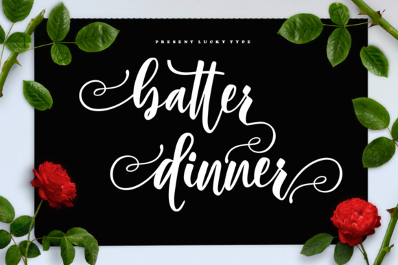 Batter Dinner Script Font