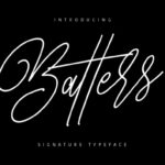 Batters Font Poster 1