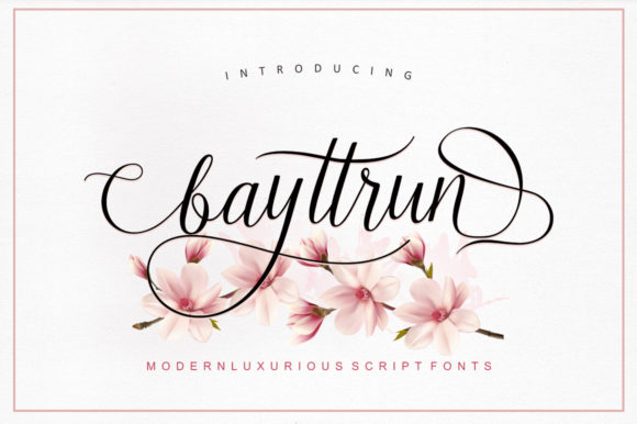 Bayttrun Script Font Poster 1