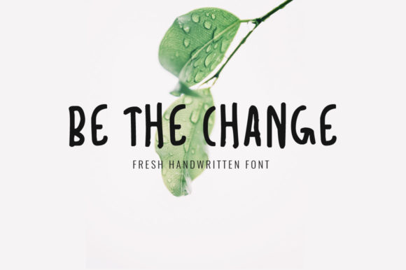 Be the Change Font Poster 1