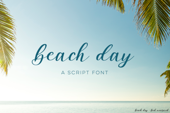 Beach Day Script Font Poster 1