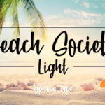 Beach Society Light Font Poster 1
