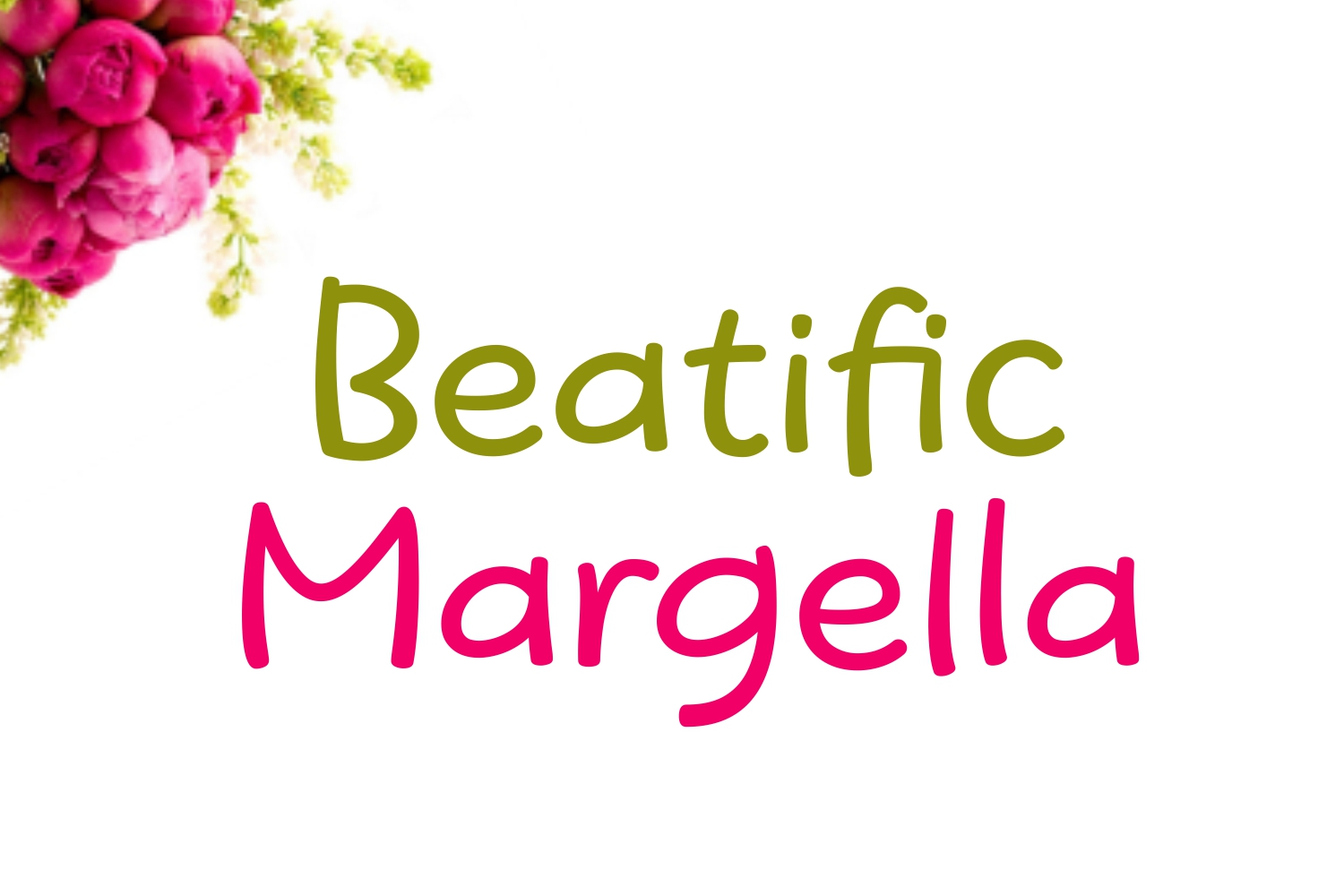 Beatific Margella Font Poster 1