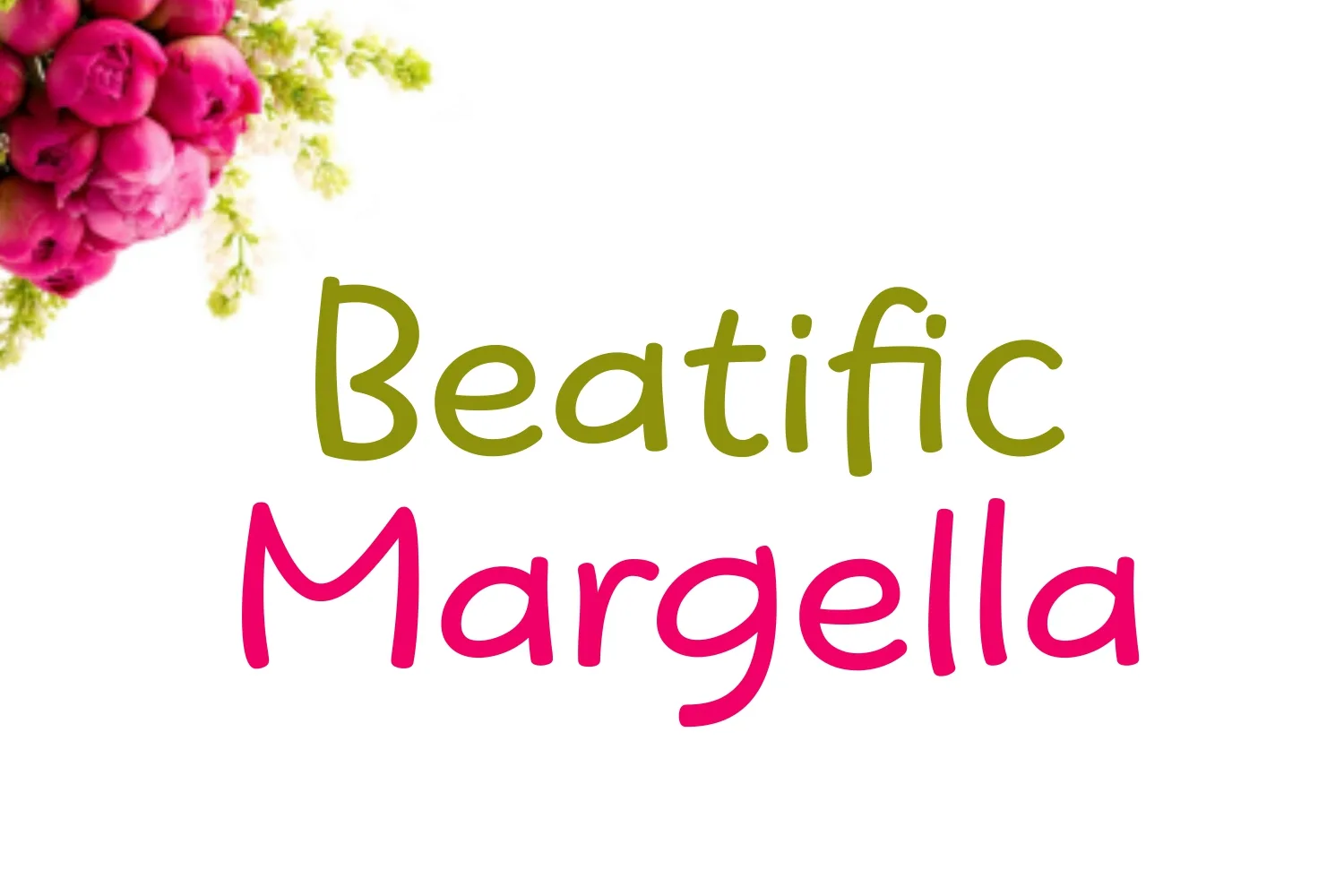 Beatific Margella Font Beatific Margella Font Poster 1