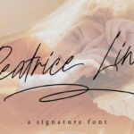 Beatrice Line Font Poster 1
