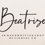 Beatrise Font Poster 1