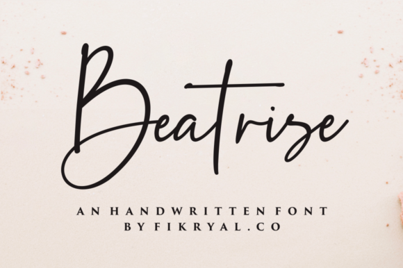 Beatrise Font Poster 1