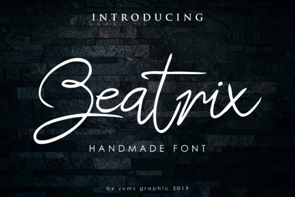 Beatrix Script Font Poster 1