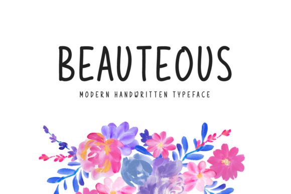 Beauteous Font Poster 1