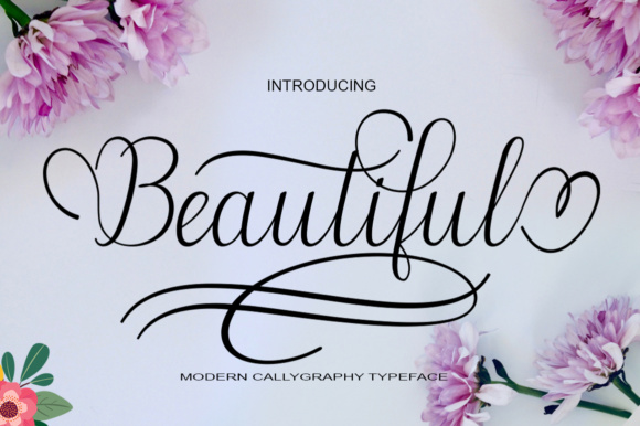 Beautiful Font Poster 1