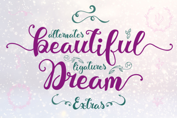 Beautiful Dream Font Poster 1