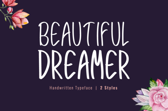 Beautiful Dreamer Font Beautiful Dreamer Font Poster 1