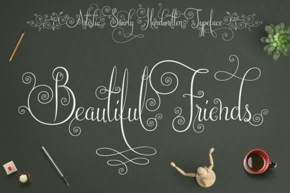 Beautiful Friends Script Font Poster 1