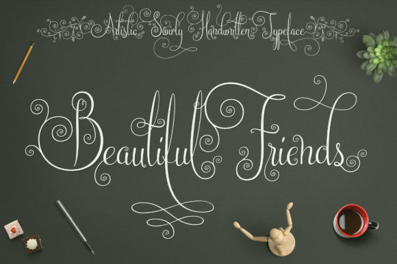 Beautiful Friends Script Font Poster 1