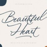 Beautiful Heart Font Poster 1