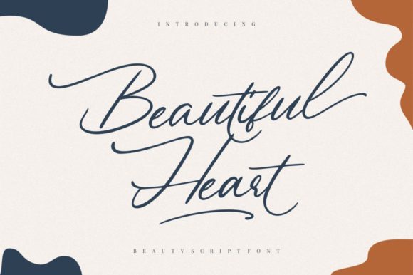 Beautiful Heart Font Poster 1