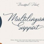 Beautiful Heart Font Poster 15