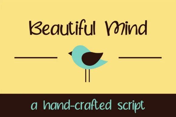 Beautiful Mind Font Beautiful Mind Font Poster 1