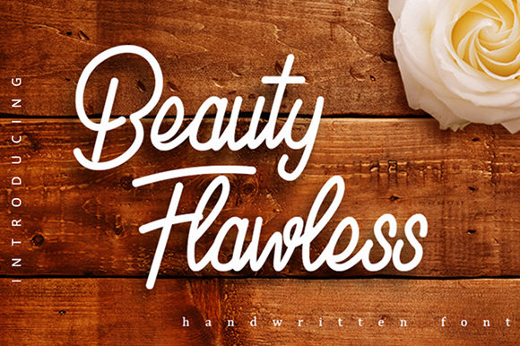 Beauty Flawless Font Poster 1