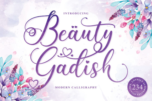 Beauty Gadish Font Poster 1