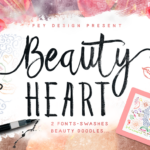 Beauty Heart Font Poster 1