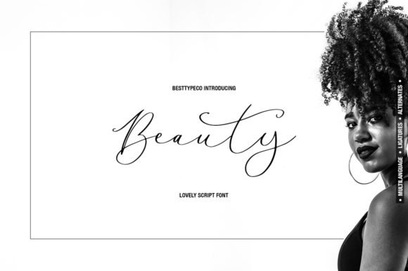 Beauty Lady Font Poster 1