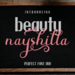 Beauty Nayshilla Duo Font Poster 1