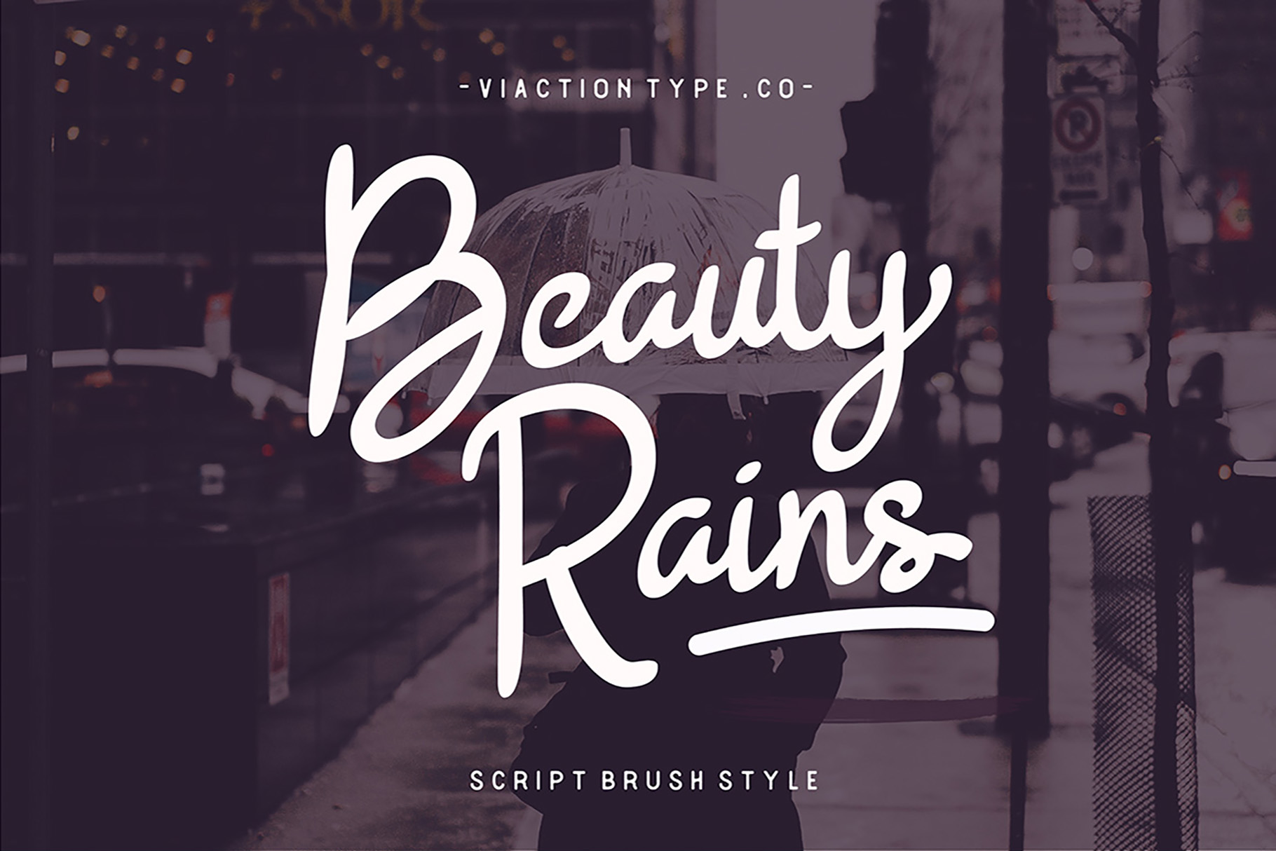 Beauty Rains Font Poster 1