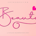 Beauty Script Font Poster 1