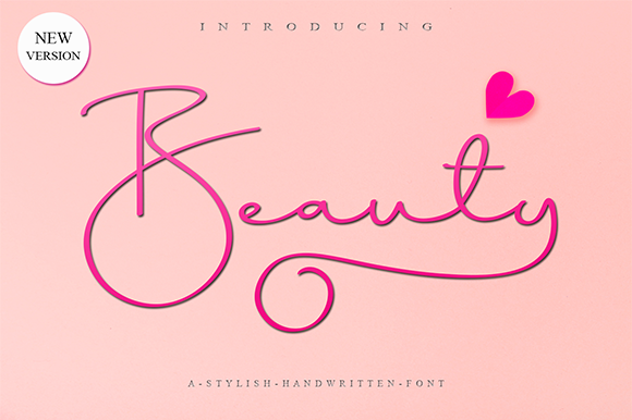 Beauty Script Font Poster 1