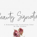 Beauty Signature Font Poster 1