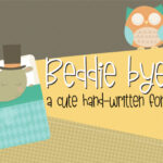 Beddie Bye Font Poster 1