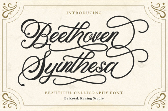 Beethoven Syinthesa Font Poster 1