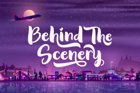 Behind the Scenery Font Poster 1