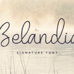 Belandia Font Poster 1