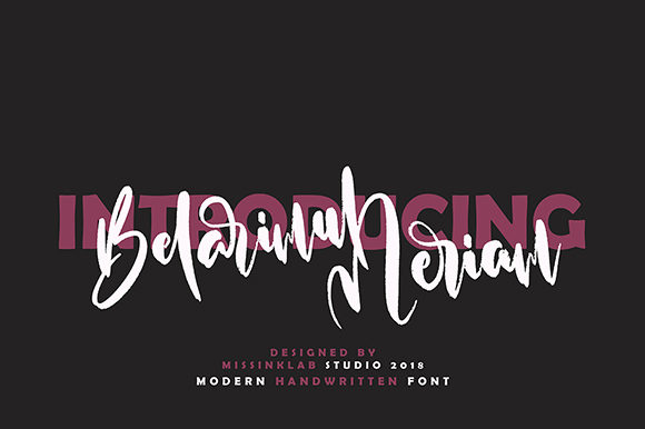 Belarimul Meriam Font Poster 1