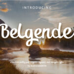 Belgendes Font Poster 1