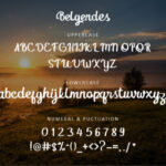 Belgendes Font Poster 2