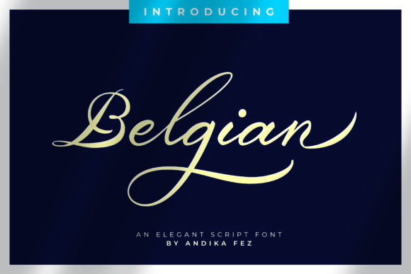 Belgian Signature Font