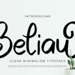 Beliau Font Poster 1