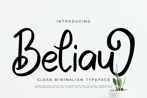 Beliau Font Poster 1