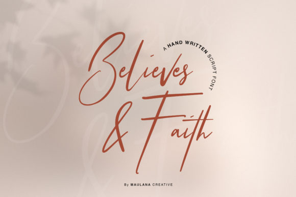 Believes and Faith Font Poster 1