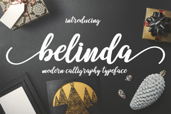Belinda Script Font Poster 1