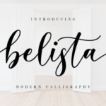 Belista Script Font Poster 1