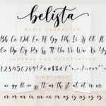 Belista Script Font Poster 11