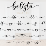 Belista Script Font Poster 12