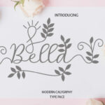 Bella Script Font Poster 1