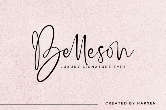 Belleson Script Font Poster 1