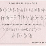 Belleson Script Font Poster 12